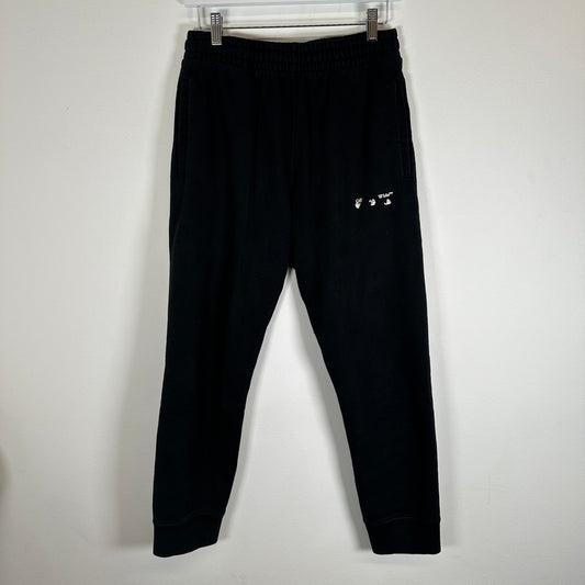 Off-White Black Front Graphic Sweatpants Size M