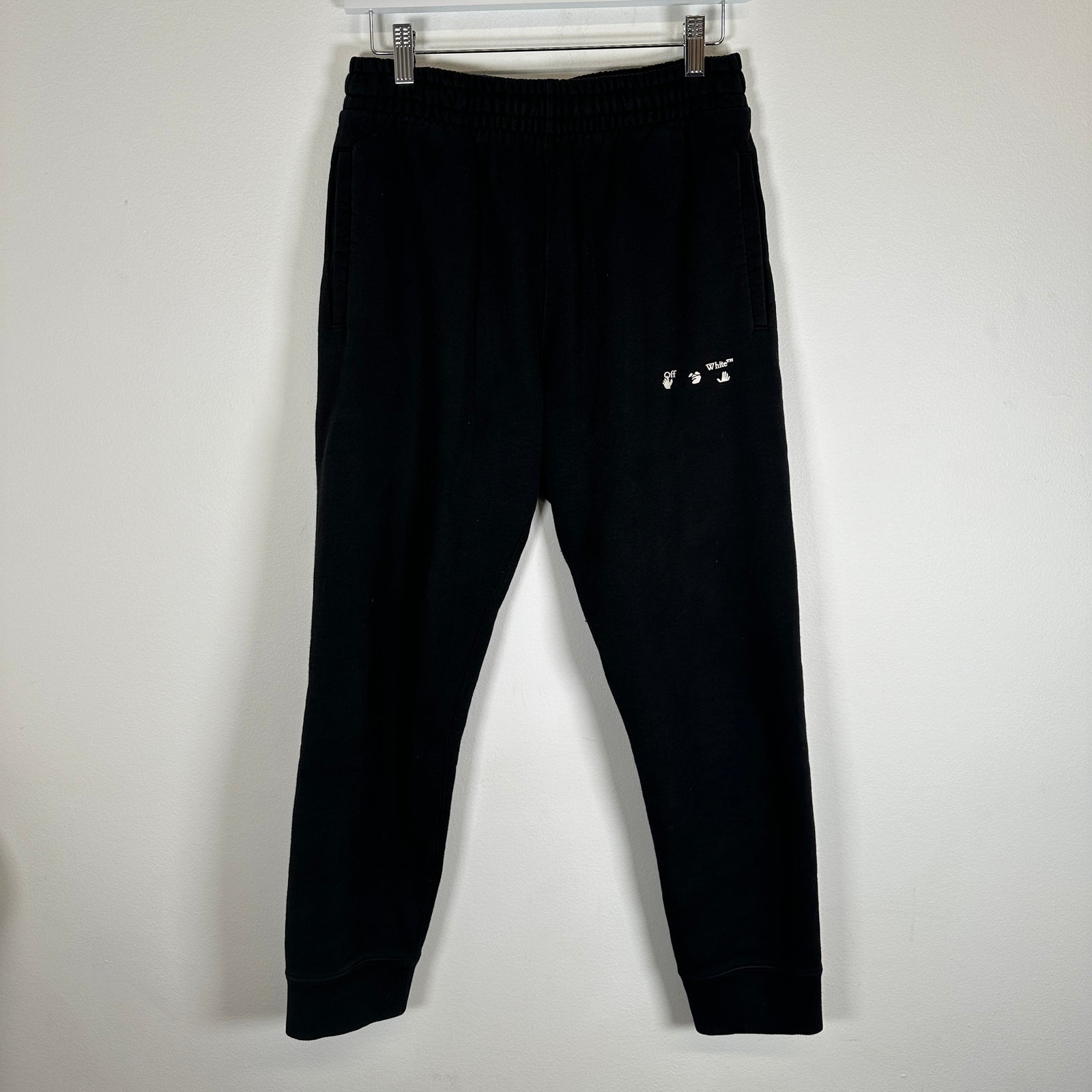 Off-White Black Front Graphic Sweatpants Size M