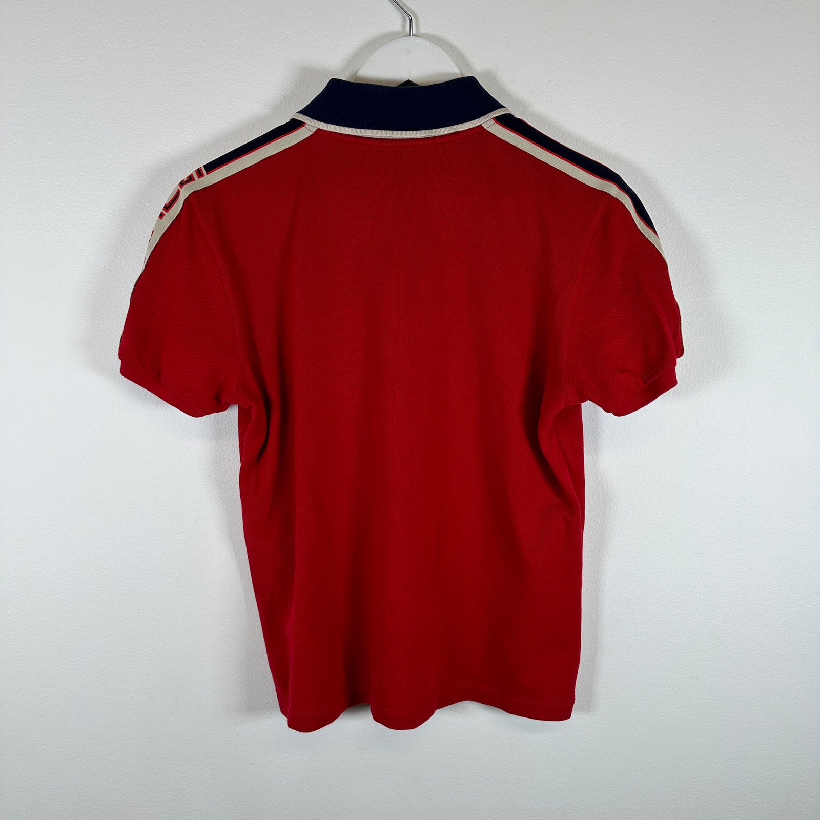 Gucci Red Logo Sleeve Polo Size M