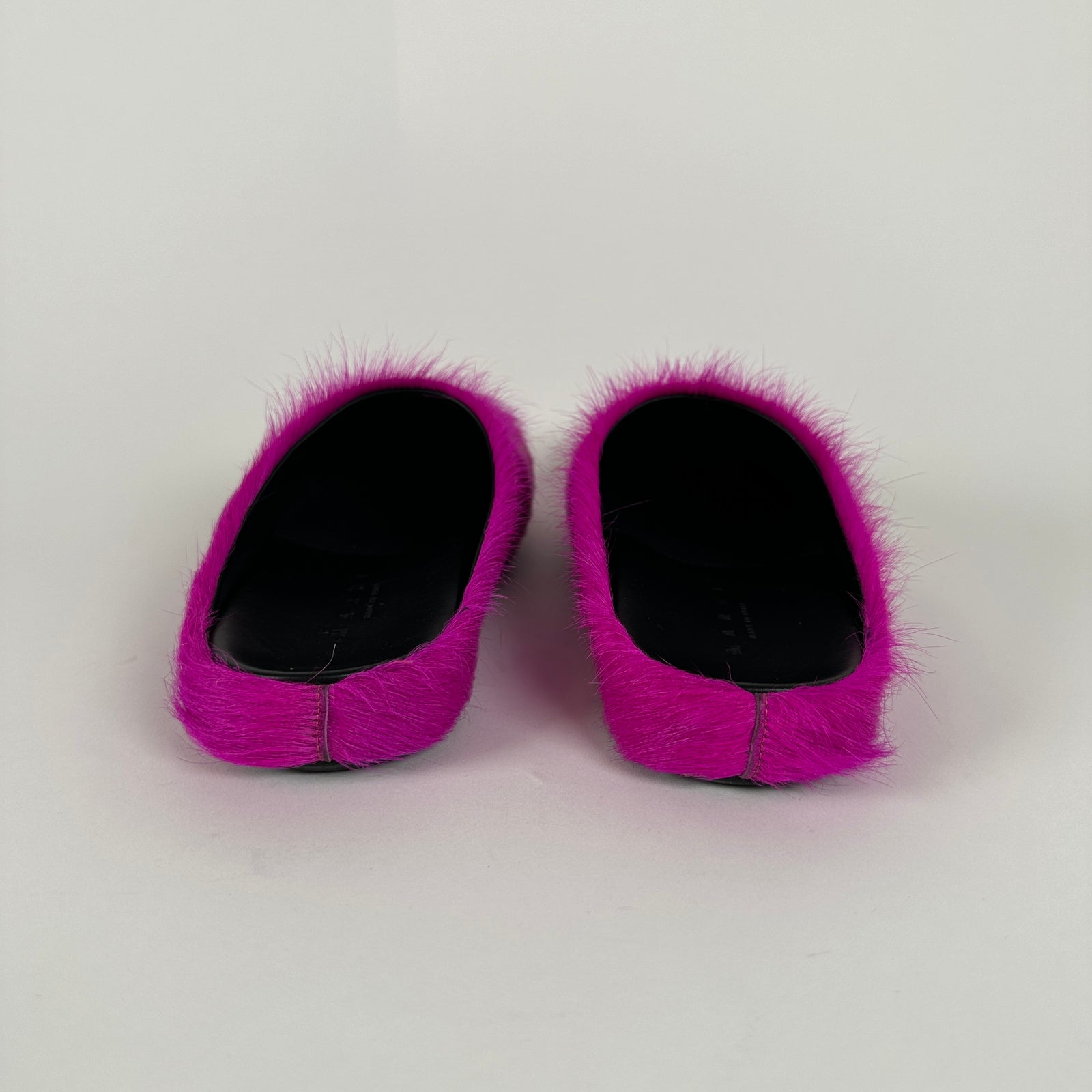 Marni Fur Slip On Pink Size 34