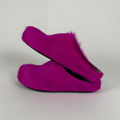 Marni Fur Slip On Pink Size 34