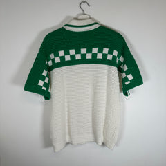 Casablanca Crochet Button Up Size M