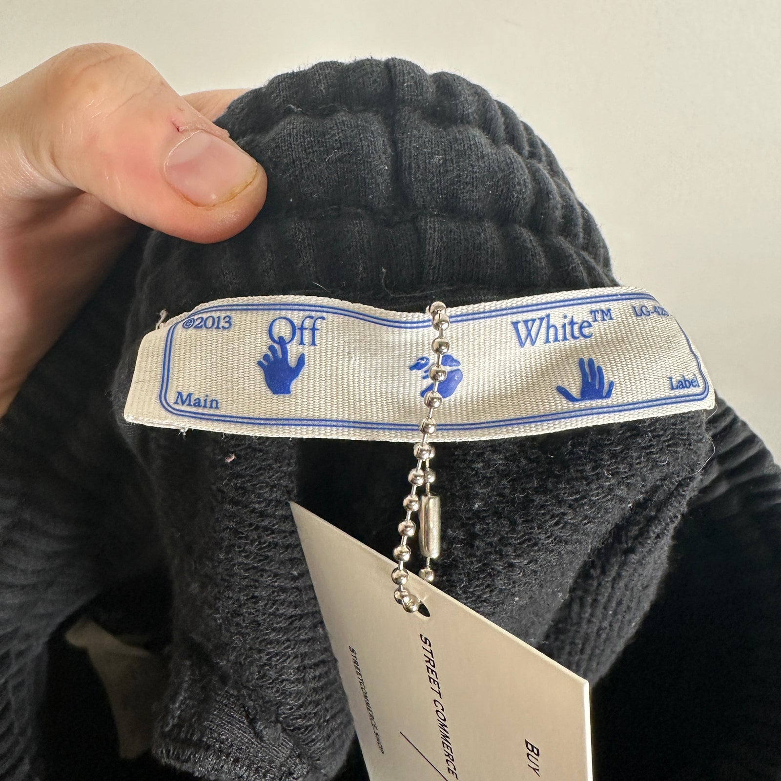 Off-White Black Front Graphic Sweatpants Size M