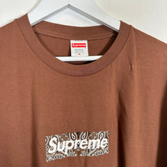 Supreme Brown Paisley Bogo T-Shirt Size XL