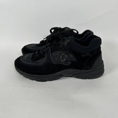 Chanel Tennis Trainer All Black Size 42