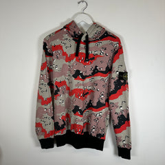 Stone Island Red Desert Camo Hoodie Size M
