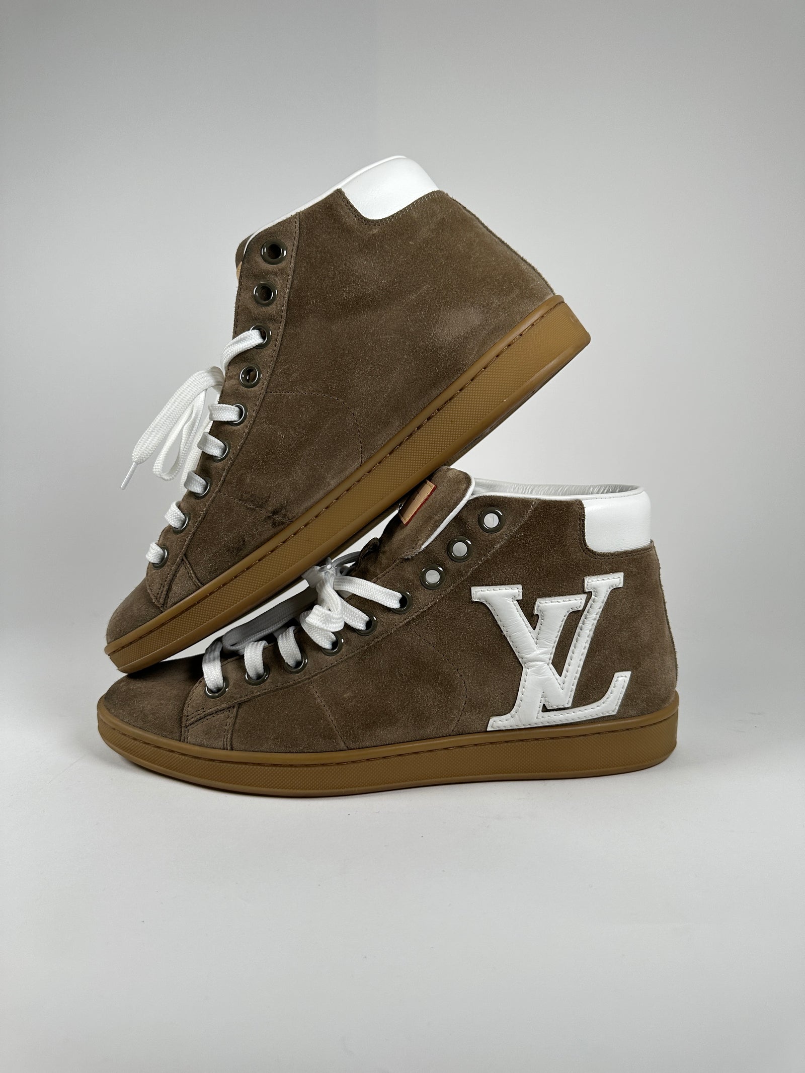 Louis Vuitton SS12 Suede LV Hightops Size 7