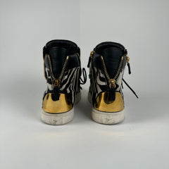 Guiseppe Zanotti Zebra Ponyhair Hightops Size 7