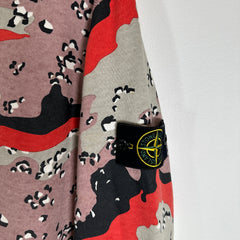 Stone Island Red Desert Camo Hoodie Size M