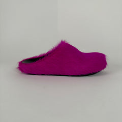 Marni Fur Slip On Pink Size 34