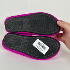 Marni Fur Slip On Pink Size 34