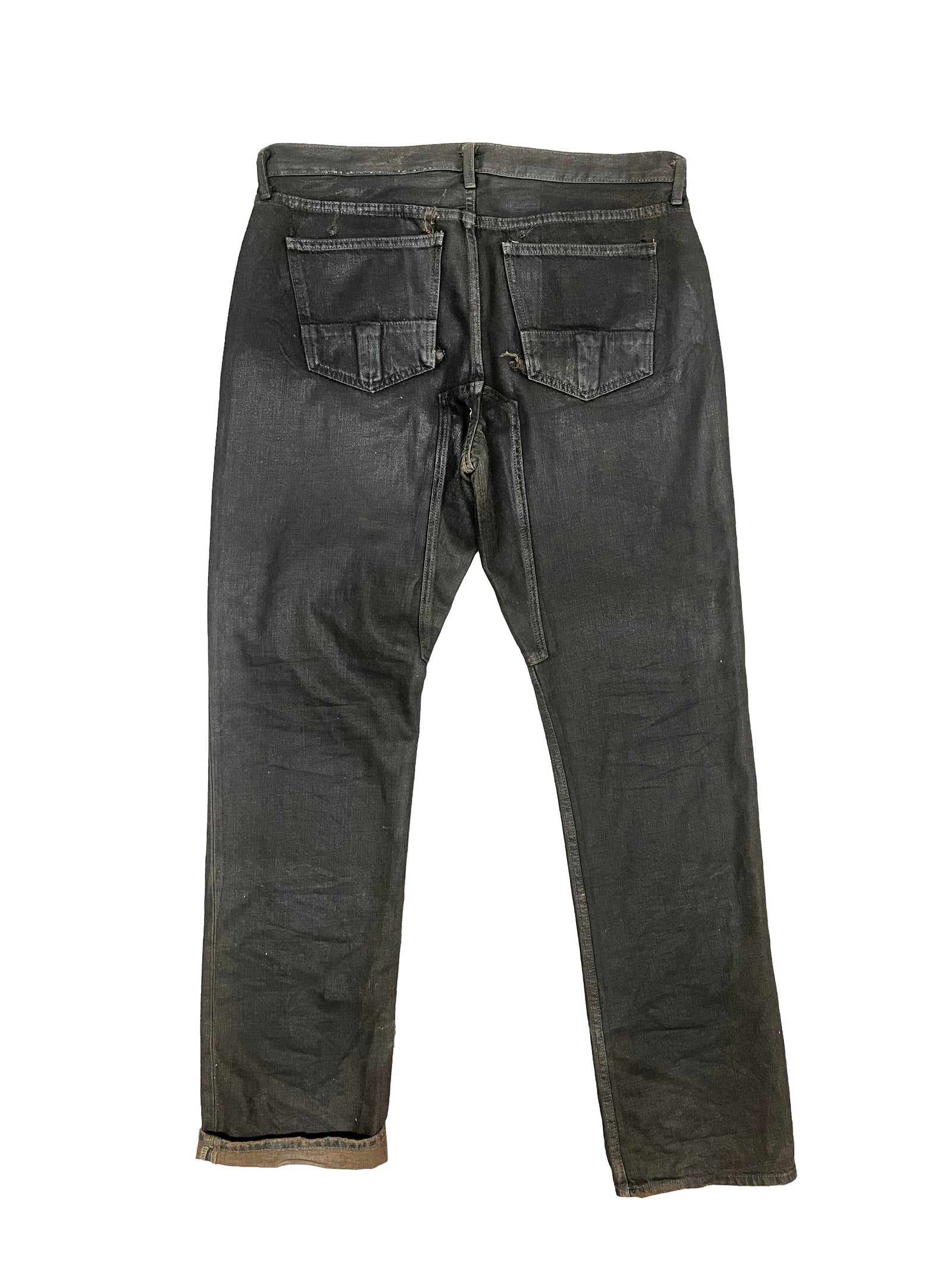 Rick Owens Mud Washed Slab Jeans Size 35