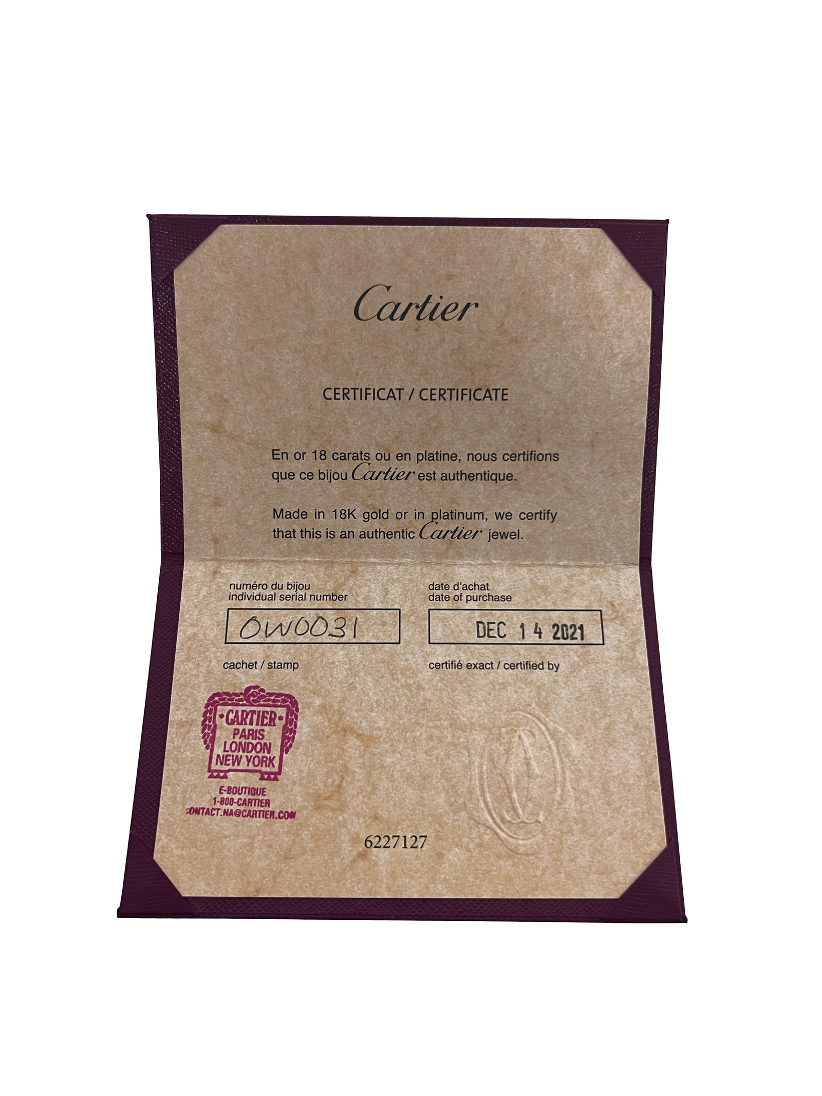 Cartier Juste Un Clou Ring 18k Gold Size 8