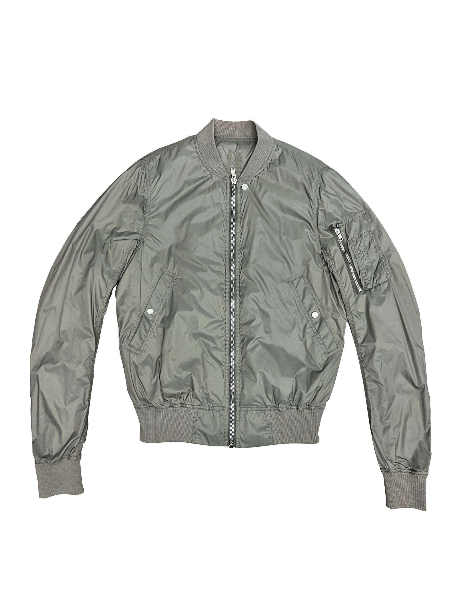 Rick Owens Drkshdw Beige Nylon Bomber Jacket Size Medium
