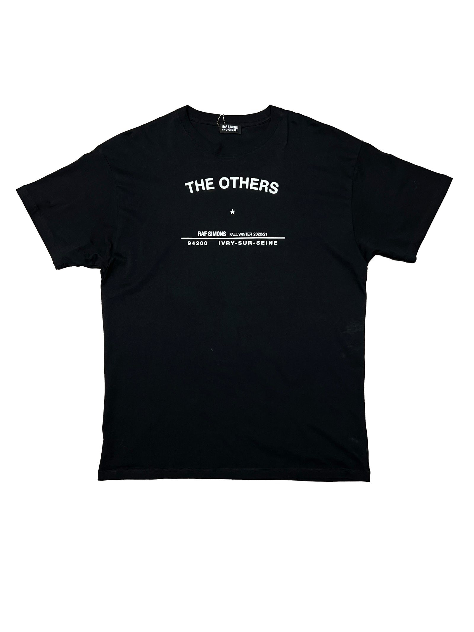 Raf Simons Black Tee Size Medium