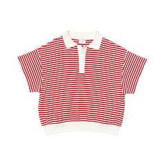 Rhude Stripped Short Sleeve Knit Size Medium