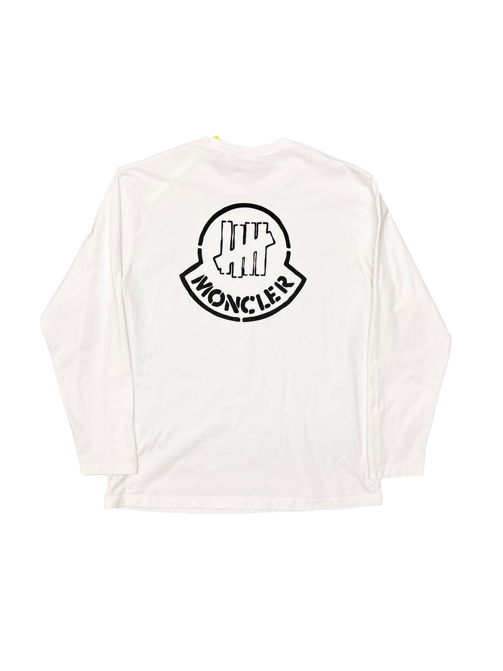 Moncler Long Sleeve White T-Shirt Size Large