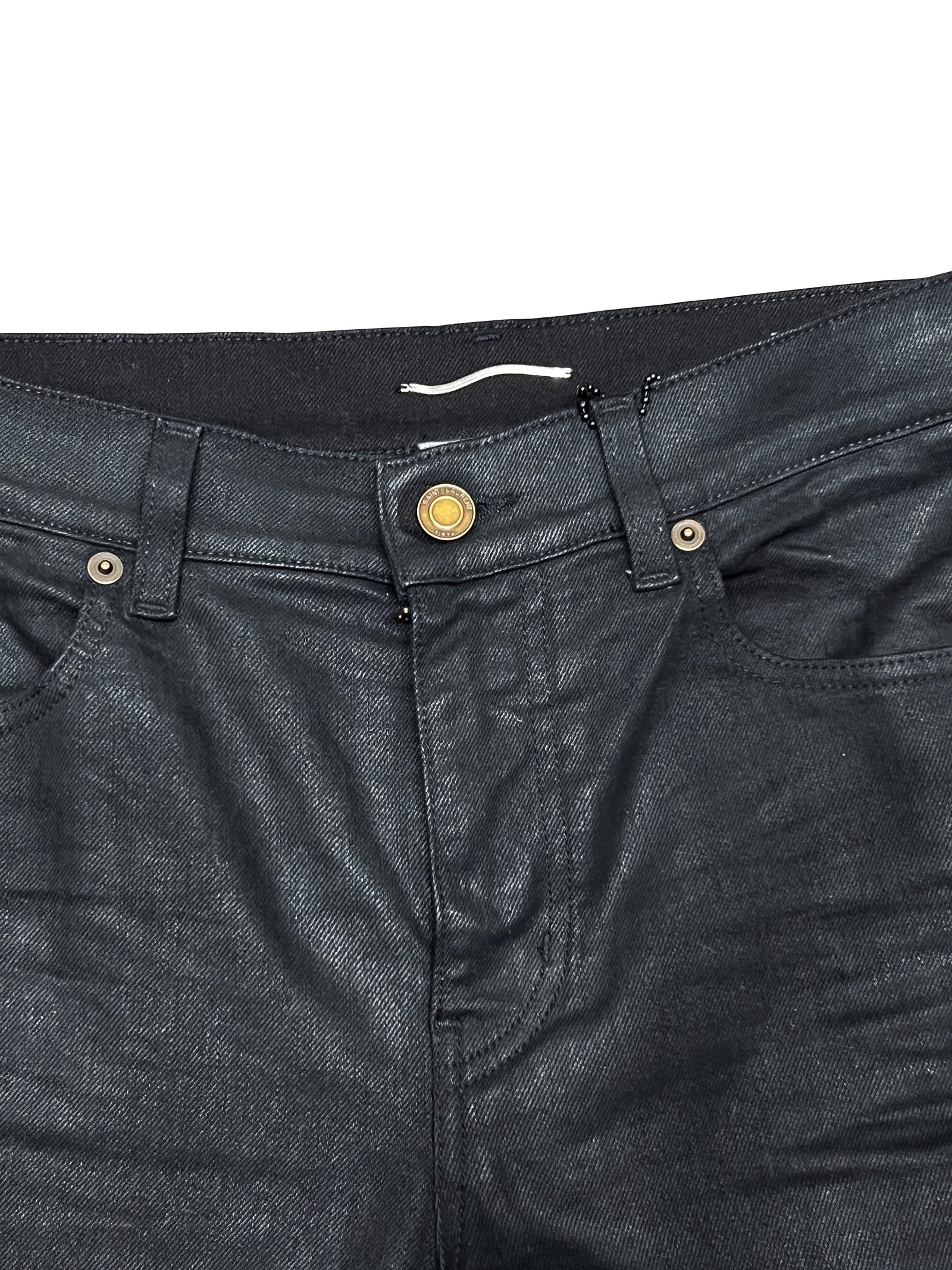 Saint Laurent Wax Dark Wash Jeans Size 32