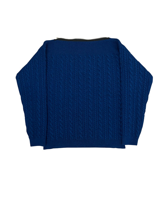 Raf Simons Heavy Knit Blue Sweater Size Small
