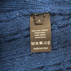 Raf Simons Heavy Knit Blue Sweater Size Small