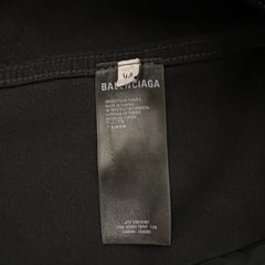 Balenciaga Logo Dark Wash Jean Jacket Size Large