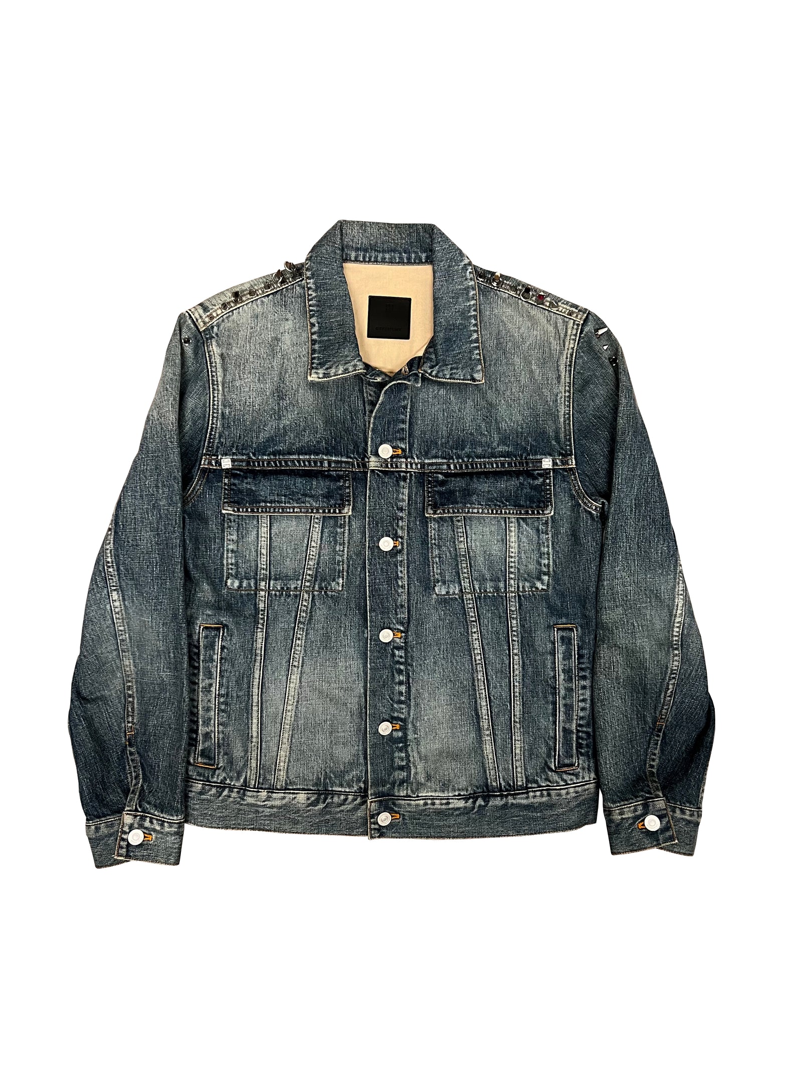 Givenchy Spiked Jean Jacket Size Medium