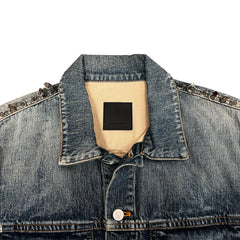 Givenchy Spiked Jean Jacket Size Medium