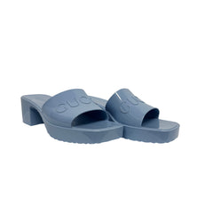 Gucci Rubber Pumps Baby Blue Size 42
