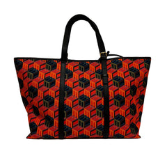 MCM Cubic Monogram Jacquard Shopper Tote