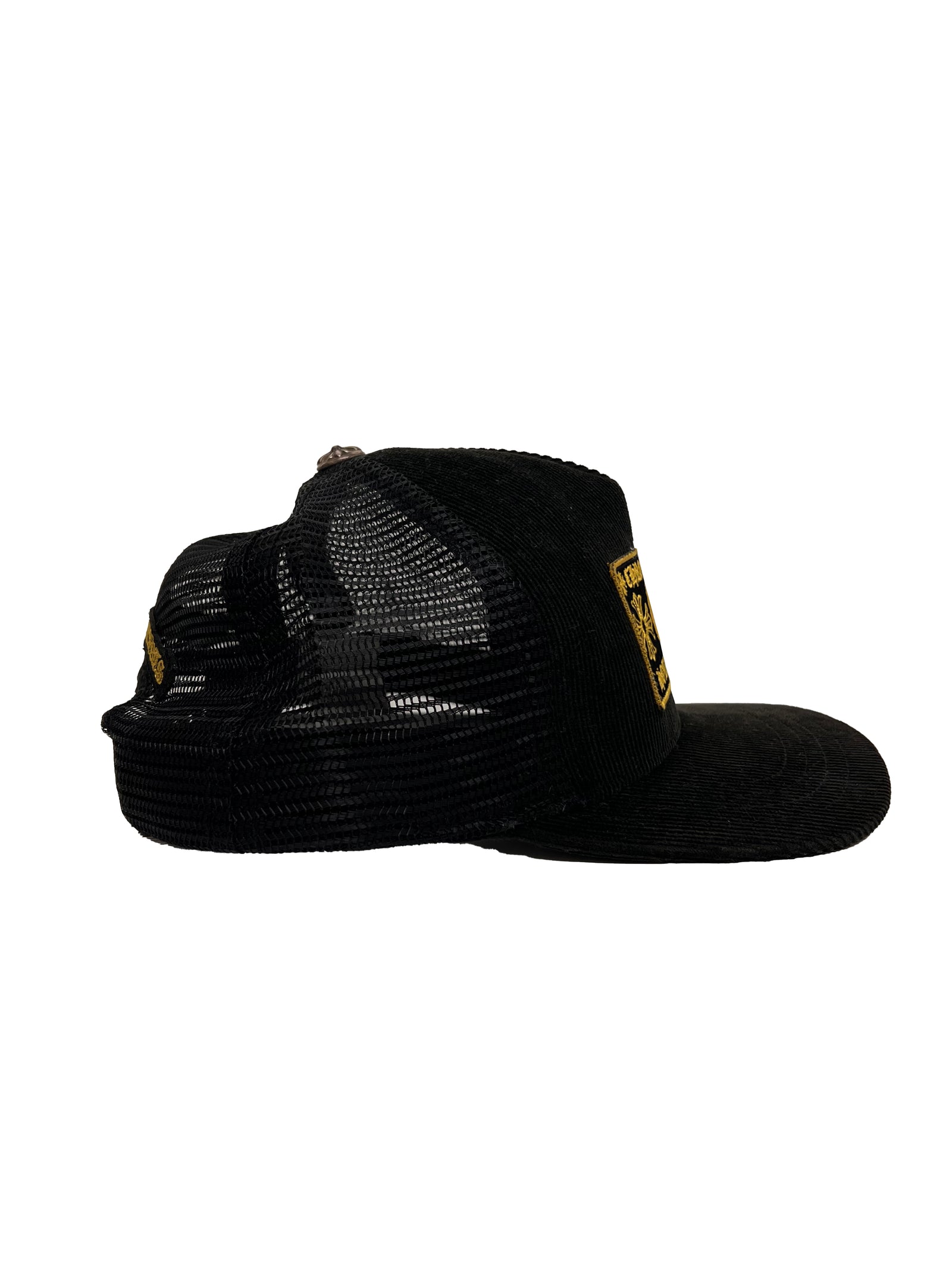 Chrome Hearts Corduroy Black and Yellow Hat