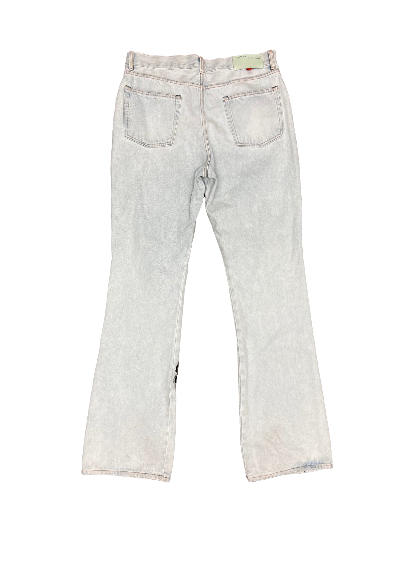 Off-White Bunny Graffiti Flare Jeans Size 34