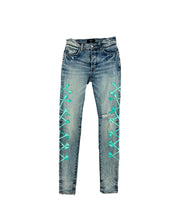 Load image into Gallery viewer, Amiri Cross Bones Jeans Size 33
