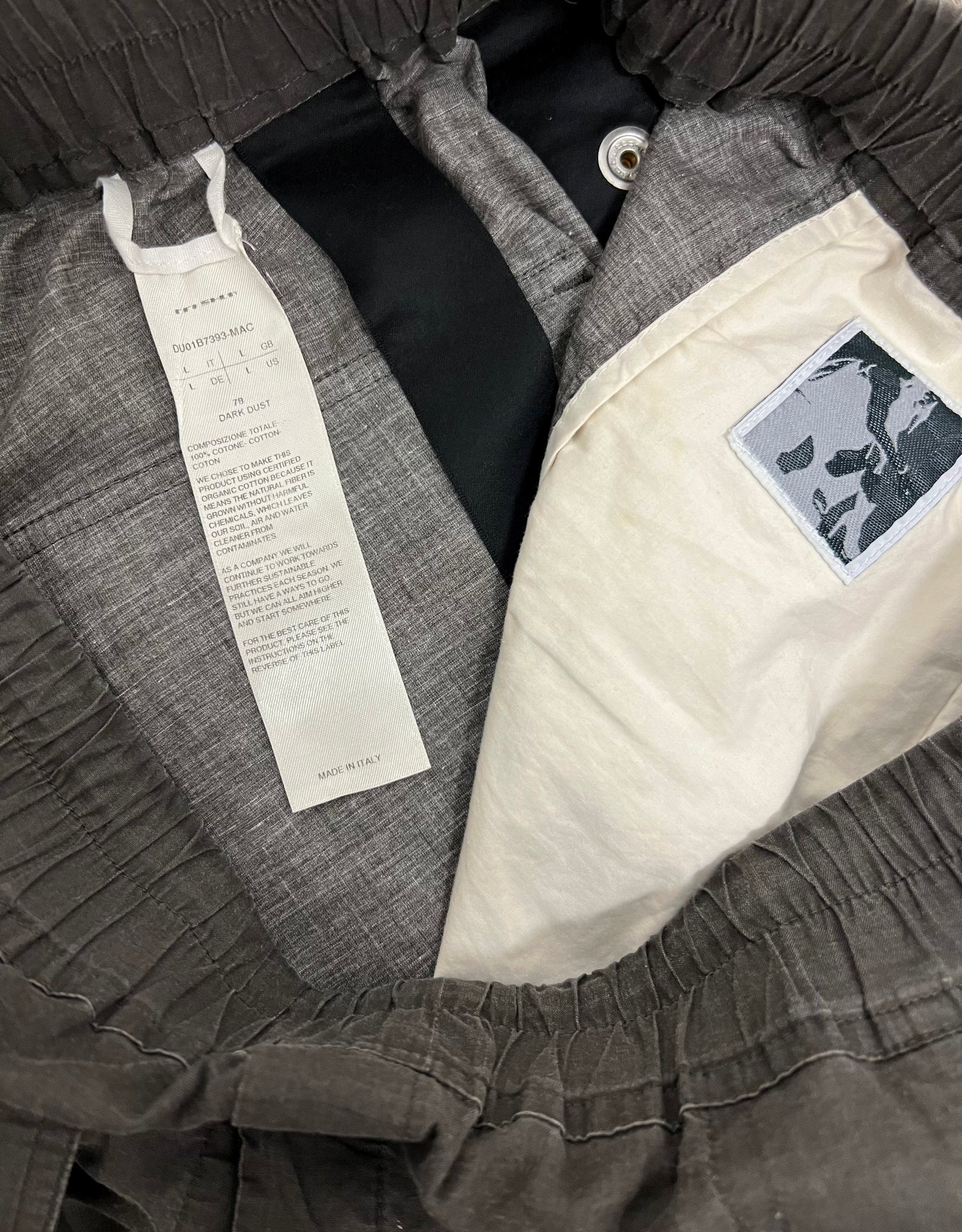 Rick Owens Linen Pushers Size 34