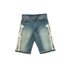 Kapital Skeleton Jean Shorts Size 36