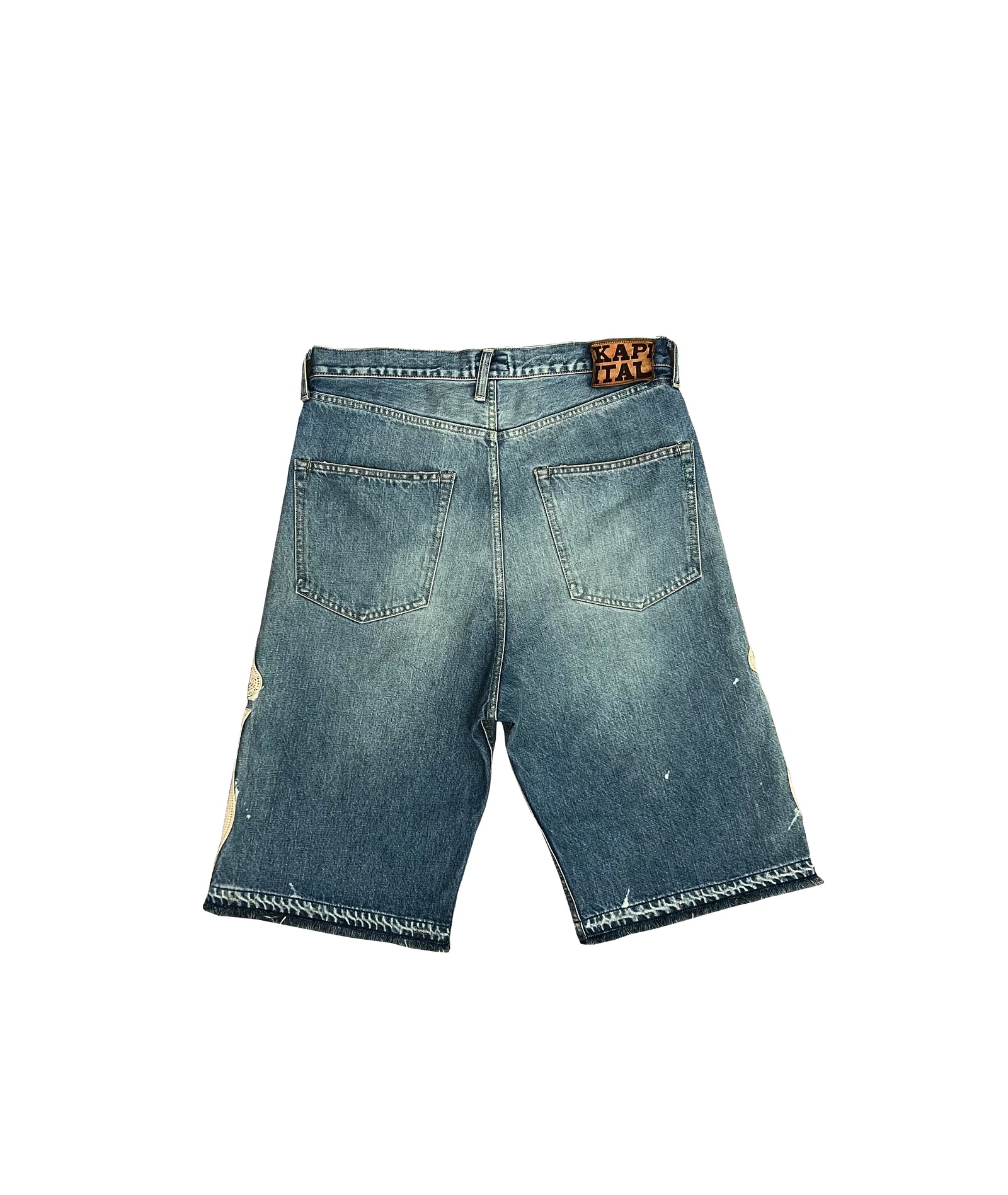 Kapital Skeleton Jean Shorts Size 36