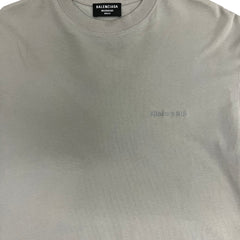 Balenciaga Logo Neutral Grey Size M T-Shirt