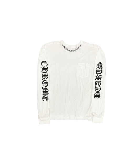 Chrome Hearts Logo Collar Longsleeve 2XL T-Shirt