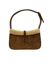 Load image into Gallery viewer, YSL LE 5 À 7 Hobo Bag Brown Sherpa
