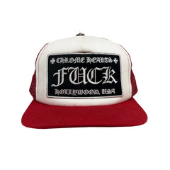 Chrome Hearts Red 'FUCK' Trucker