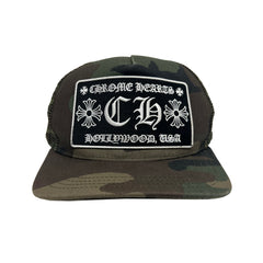 Chrome Hearts CH Camo Trucker Hat