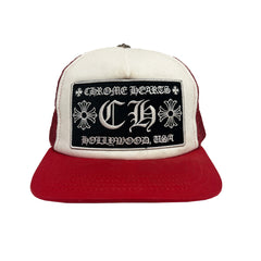 Chrome Hearts CH Red Trucker Hat