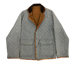 Kapital Diamond Quilted Grey Coat Size L