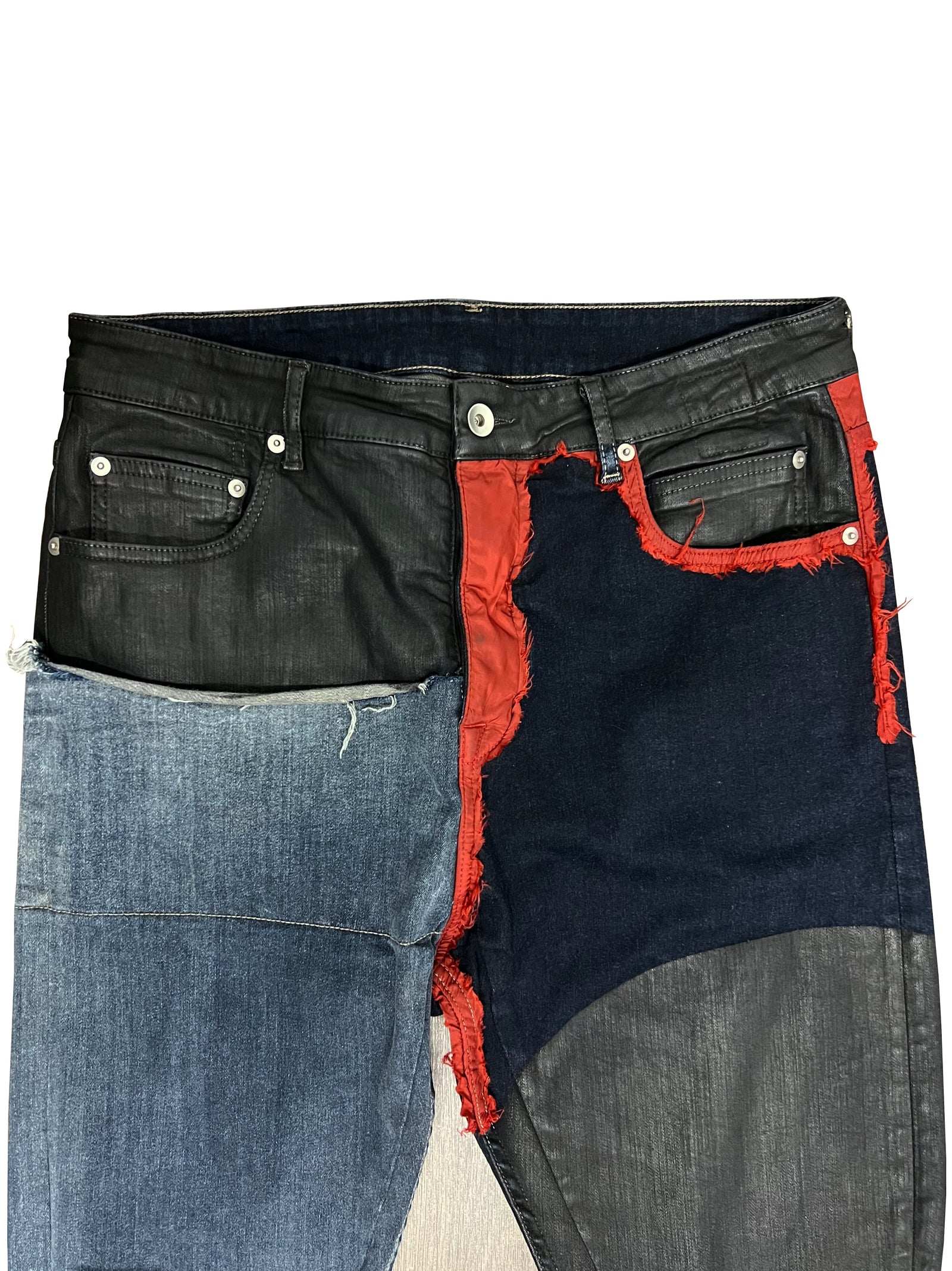 Rick Owens Tyrone Patchwork Jeans Size 33
