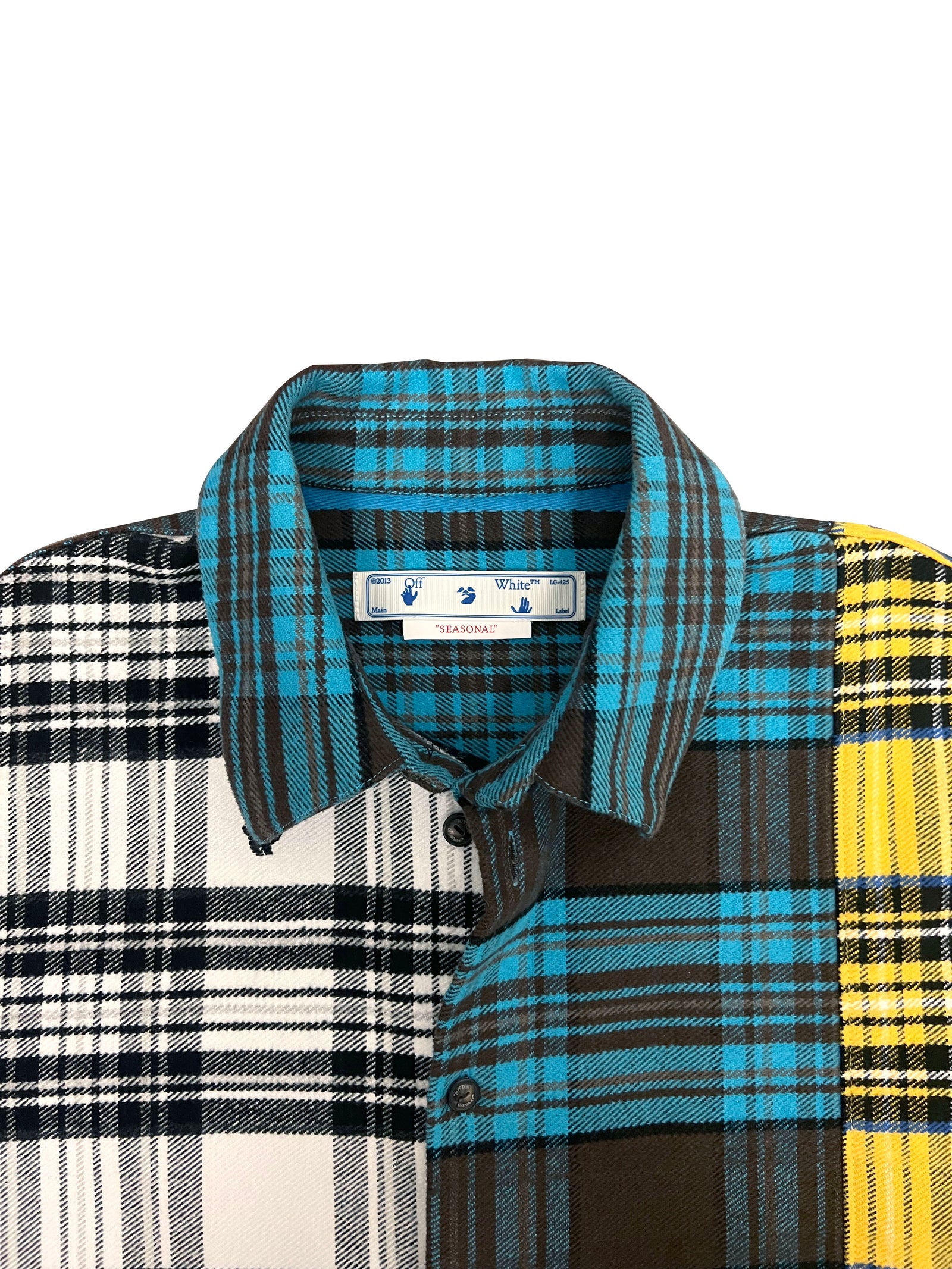 Off-White Seasonal Patchwork Flannel Size Large
