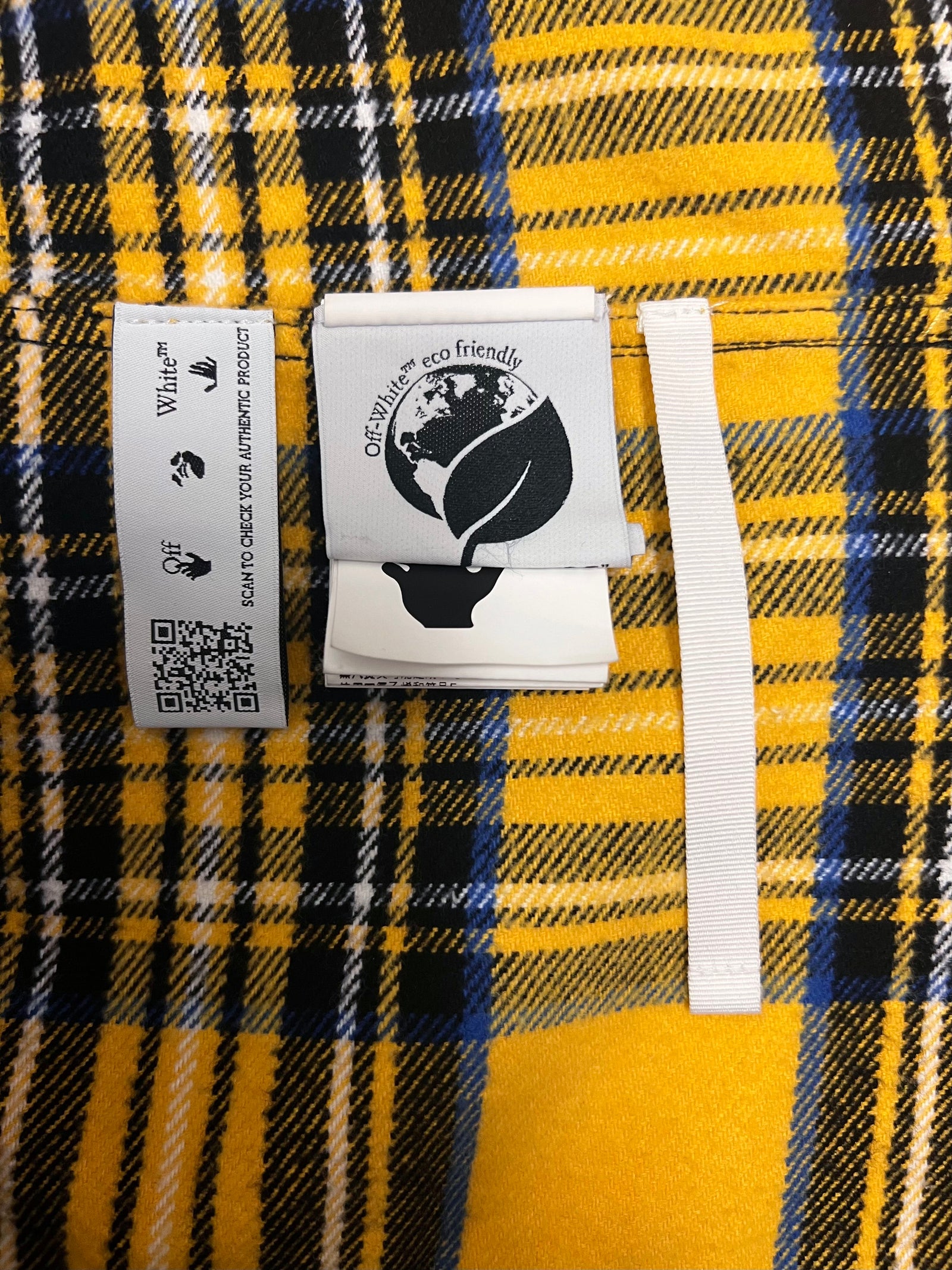 Off-White Seasonal Patchwork Flannel Size Large